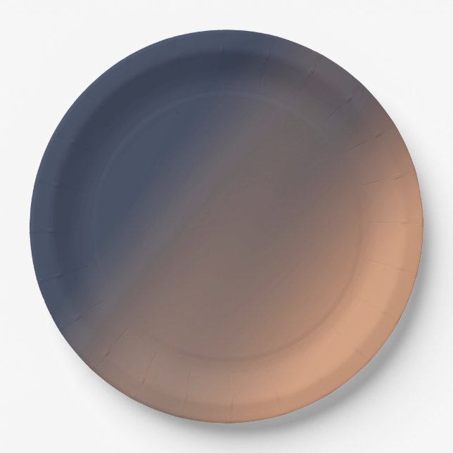 Assiettes En Carton Gray-blue et beige. (Devant)