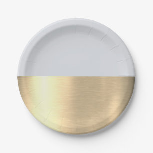 Assiettes En Carton Gray Gold Foil Russe Faux Jésus Christ Pasteur