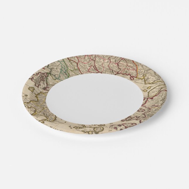 Assiettes En Carton Grèce et Macédoine (Angle)