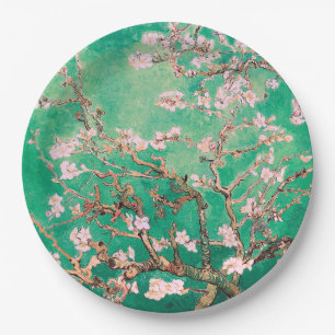 Assiettes En Carton Green Van Gogh Almond Blossoms