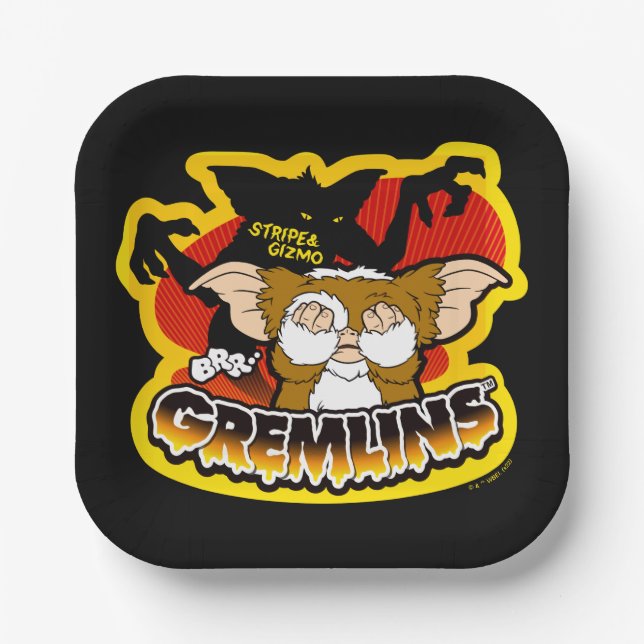 Assiettes En Carton Gremlins | Gizmo Stripe (Recto)