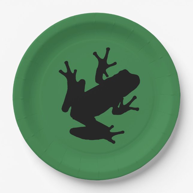 Assiettes En Carton grenouille (Devant)