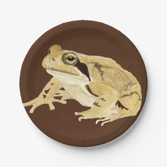 Assiettes En Carton Grenouille à bois (Devant)