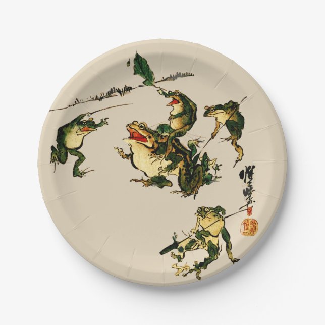Assiettes En Carton Grenouilles vilaines (Devant)