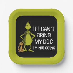 Assiettes En Carton Grinch si je ne peux pas amener mon chien, je ne v