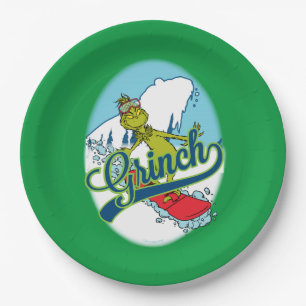 Assiettes En Carton Grinch Snowboard