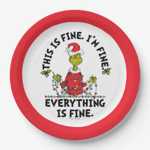 Assiettes En Carton Grinch Tout va bien
