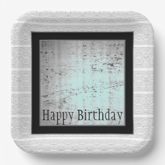 Assiettes En Carton Gris Noir Moderne Et Blanc