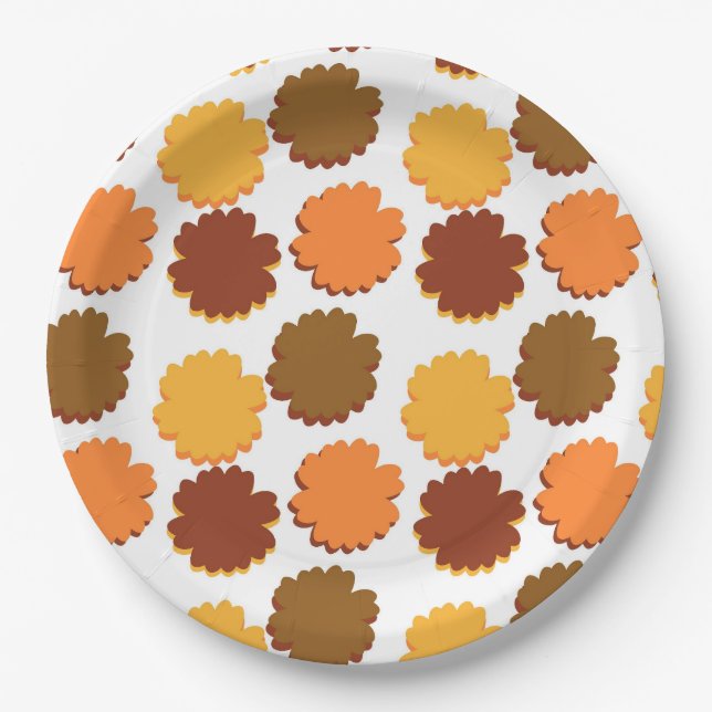 Assiettes En Carton Groovy Boho Douce Daisy (Devant)