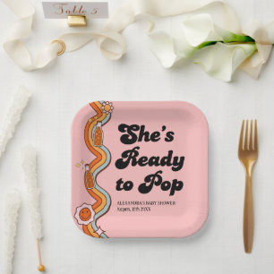 Assiettes En Carton Groovy Elle est prête à dépoussiérer la rose pouss