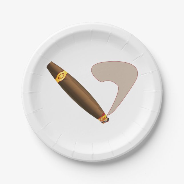 Assiettes En Carton Gros cigre à la cubaine (Devant)