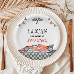 Assiettes En Carton Grossissant Deux Plaques Papier D'Anniversaire Rap