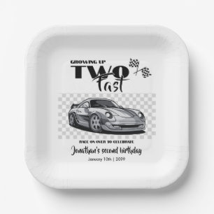 Assiettes En Carton Grossissant Jusqu'À 2 Ans De Voiture De Course Mod