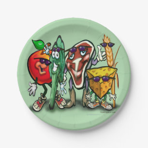 Assiettes En Carton Groupes alimentaires