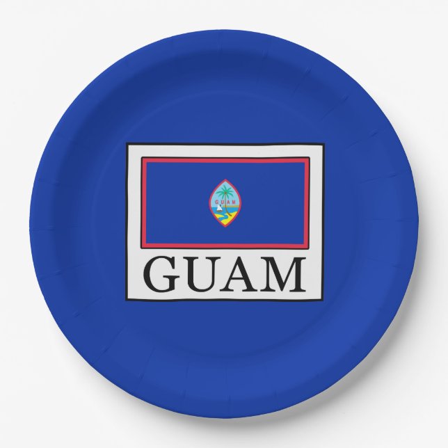 Assiettes En Carton Guam (Devant)