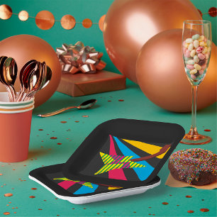 Assiettes En Carton Guitare colorée