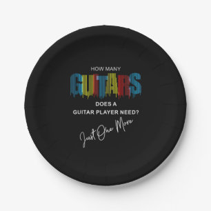 Assiettes En Carton Guitariste Combien De Guitares Fait Anniversaire