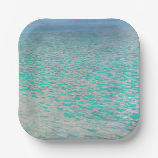 Assiettes En Carton Gustav Klimt - Attersee (Recto)