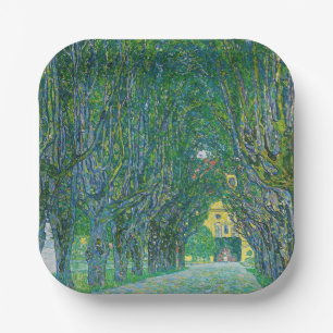 Assiettes En Carton Gustav Klimt - Avenue dans le parc Schloss Kammer