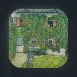 Assiettes En Carton Gustav Klimt - La Maison de Guardaboschi<br><div class="desc">Maison de Guardaboschi / Maison à Weissenbach du lac Attersee - Gustav Klimt,  Huile sur toile,  1912</div>