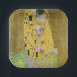 Assiettes En Carton Gustav Klimt - Le baiser<br><div class="desc">The Kiss / Der Kuss - Gustav Klimt en 1907-1908</div>
