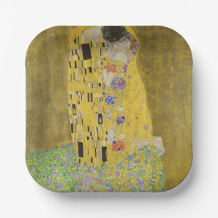Assiettes En Carton Gustav Klimt - Le baiser