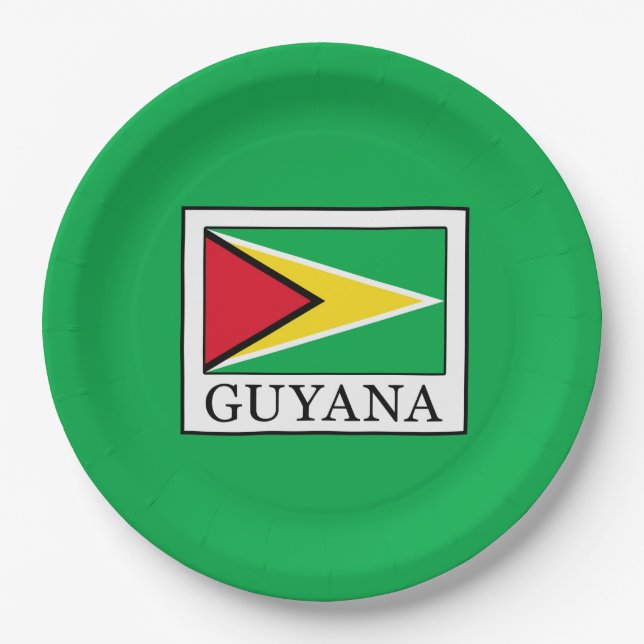 Assiettes En Carton Guyana (Devant)