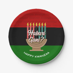 Assiettes En Carton HABARI GANI Kwanzaa