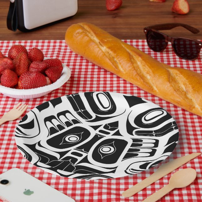 Assiettes En Carton Haida Eagle Thunderbird (Nord-Ouest de la Colombie (Pique-nique)