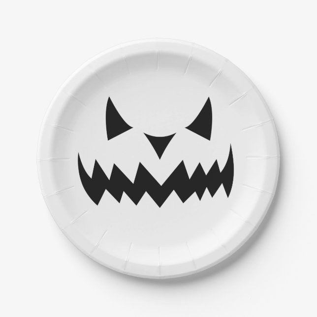 Assiettes En Carton Halloween  (Devant)