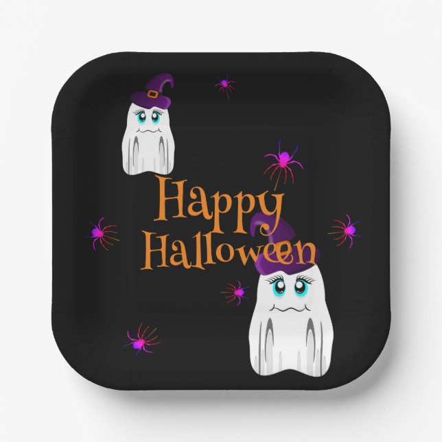 Assiettes En Carton Halloween (Recto)