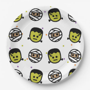 Assiettes En Carton Halloween Anniversaire Plaques de papier