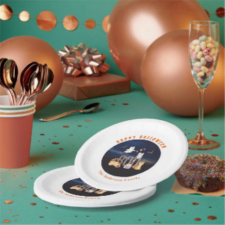 Assiettes En Carton Halloween BOO de personnages effrayants personnali