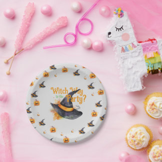 Assiettes En Carton Halloween, Casquette sorcier