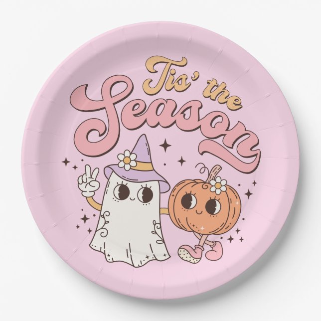Assiettes En Carton Halloween C'est la saison (Devant)
