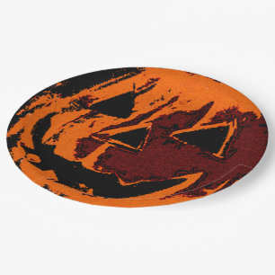 Assiettes En Carton Halloween Citrouille - grunstyle + vos idées