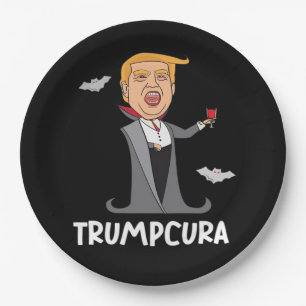 Assiettes En Carton Halloween Dracula Funny Classic