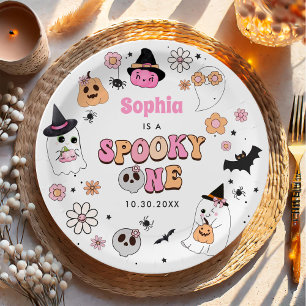 Assiettes En Carton Halloween Fantôme Super 1er anniversaire