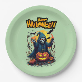 Assiettes En Carton Halloween : Ghosts mignons et famille Citrouille