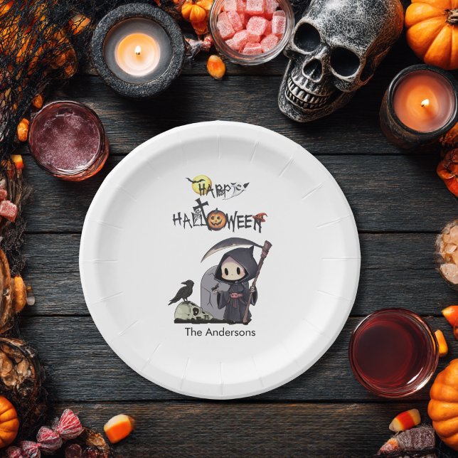 Assiettes En Carton Halloween gothique gothique pour enfants éffrayant (Créateur téléchargé)