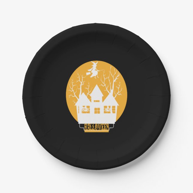 Assiettes En Carton Halloween Halloween (Devant)