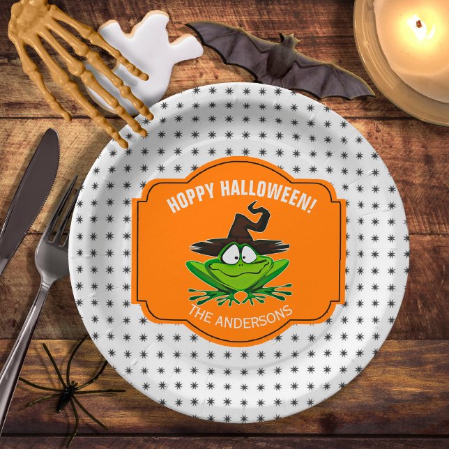 Assiettes En Carton Halloween Hoppy Frog ID221 (Créateur téléchargé)