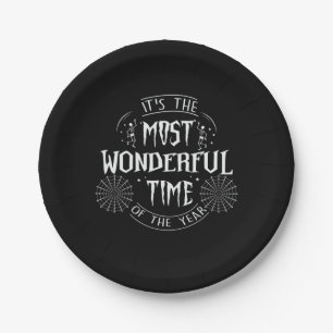 Assiettes En Carton Halloween It Is The Most Wonderful Time Birthday