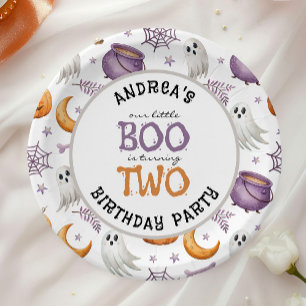 Assiettes En Carton Halloween Little Boo Fête ses Deux Ans 2e Annivers