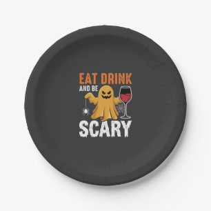 Assiettes En Carton Halloween Manger Boire Être Effrayant Fantôme Conc