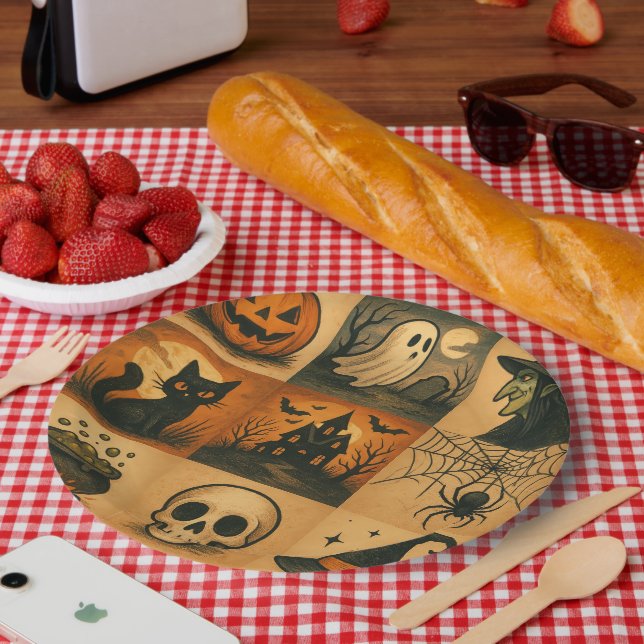 Assiettes En Carton Halloween paper plate (Pique-nique)