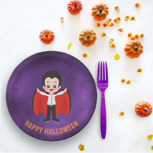 Assiettes En Carton Halloween Party pour enfants Vampire plaque de pap