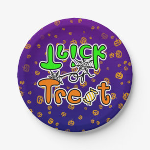 Assiettes En Carton Halloween Party Trick ou traitement