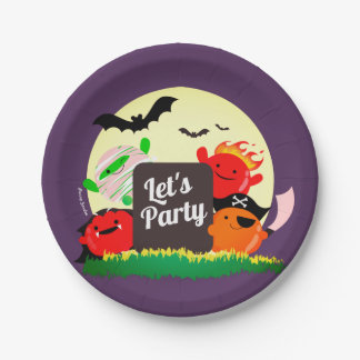 Assiettes En Carton Halloween personnalisable - Party Mochis