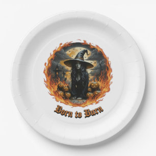Assiettes En Carton Halloween; Sorcière; Né à Burn; Jack; Papier Napki